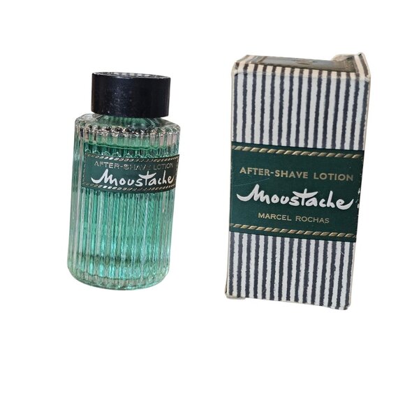 Moustache After-Shave Lotion 413 Marcel Rochas Paris 2 oz France 95% Full - Picture 1 of 11